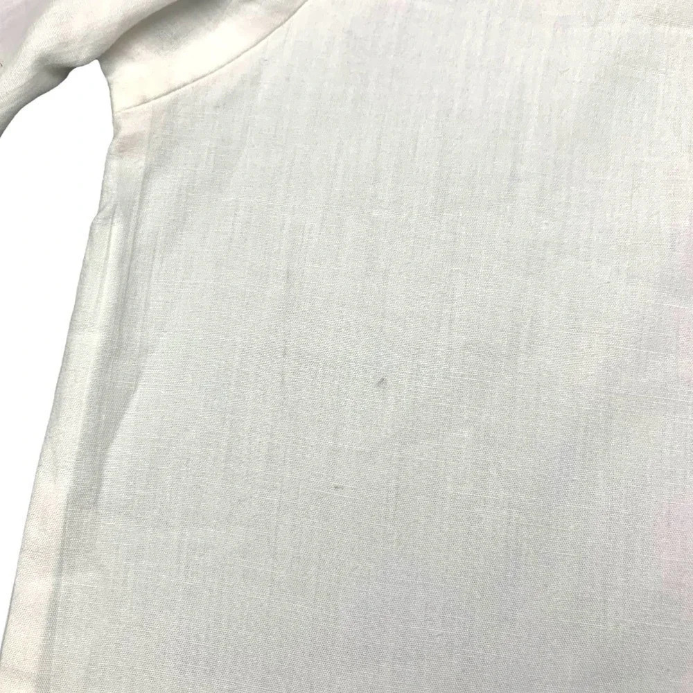 Vintage 90's Western Floral Button Up Short Sleeve Top Pink Purple White Small - Picture 4 of 8